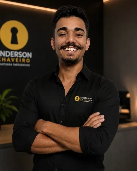 Anderson Raphael, chaveiro responsável pela Anderson Chaveiro