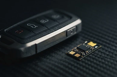 Controle de carro moderno sobre fibra de carbono